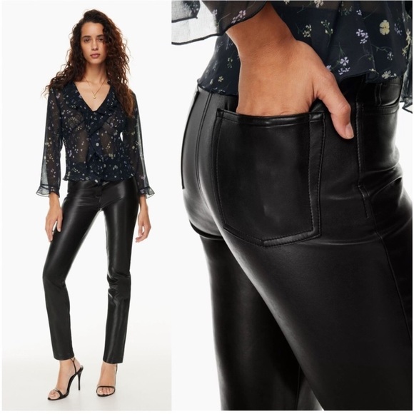 Wilfred The Melina™ Pant High-waisted Vegan Leather Pants - Picture 1 of 10